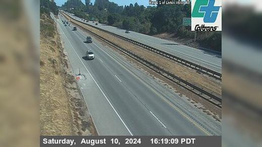 Traffic Cam Aptos Hills-Larkin Valley › North: SR-1 : North of Mar Monte Ave