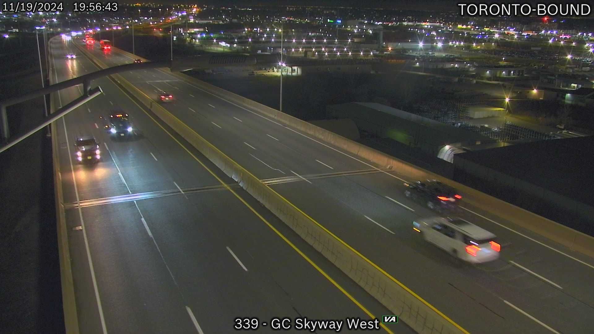 Traffic Cam St. Catharines: QEW Skyway West