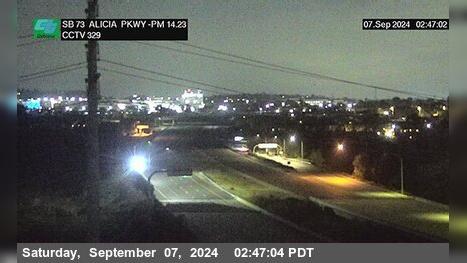 Traffic Cam Aliso Viejo › South: SR-73 : Alicia Parkway Overcross