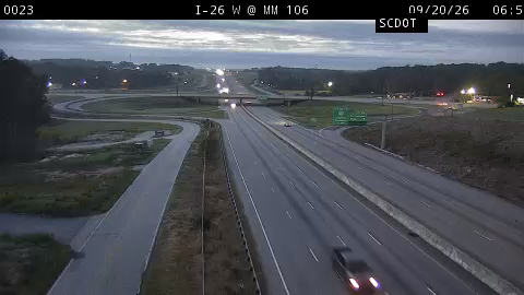 Traffic Cam Chartwell: I-26 W @ MM 106