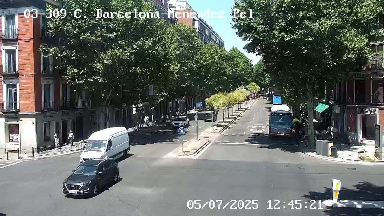 Traffic Cam Pacifico: AV CIUDAD BARCELONA - MENENDEZ PELAYO