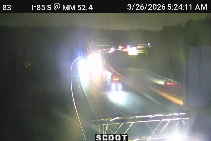 Traffic Cam Asheton Springs: I-85 S @ MM 52.4