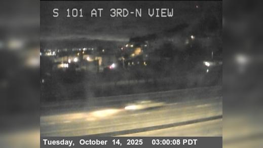 Traffic Cam San Francisco › South: TV379 -- US-101 : AT 3RD BAYSHORE