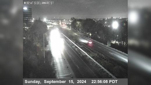 Traffic Cam San Mateo › West: TV458 -- SR-92 : AT S DELAWARE ST