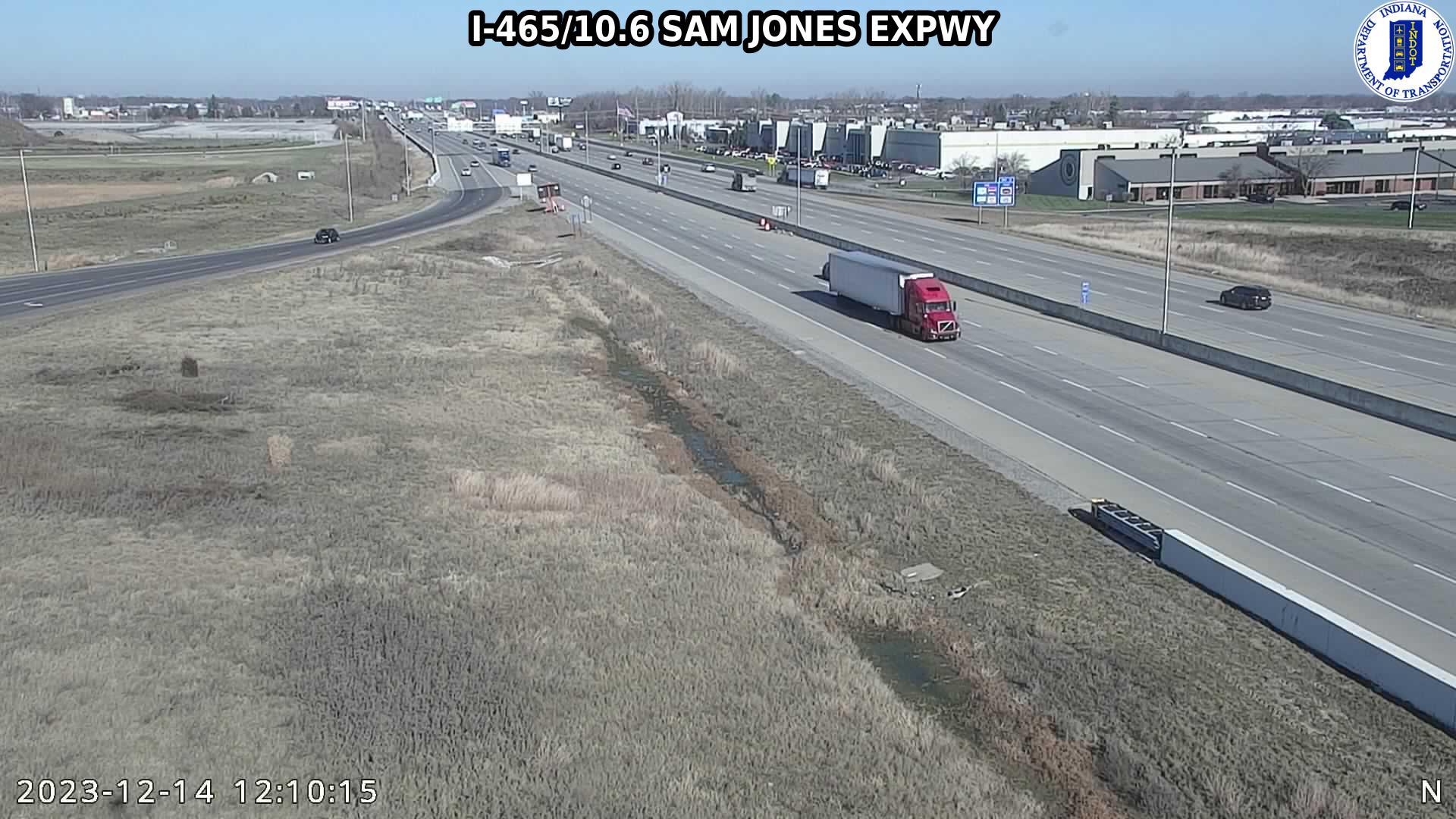 Traffic Cam Indianapolis: I-465: I-465/10.6 SAM JONES EXPWY