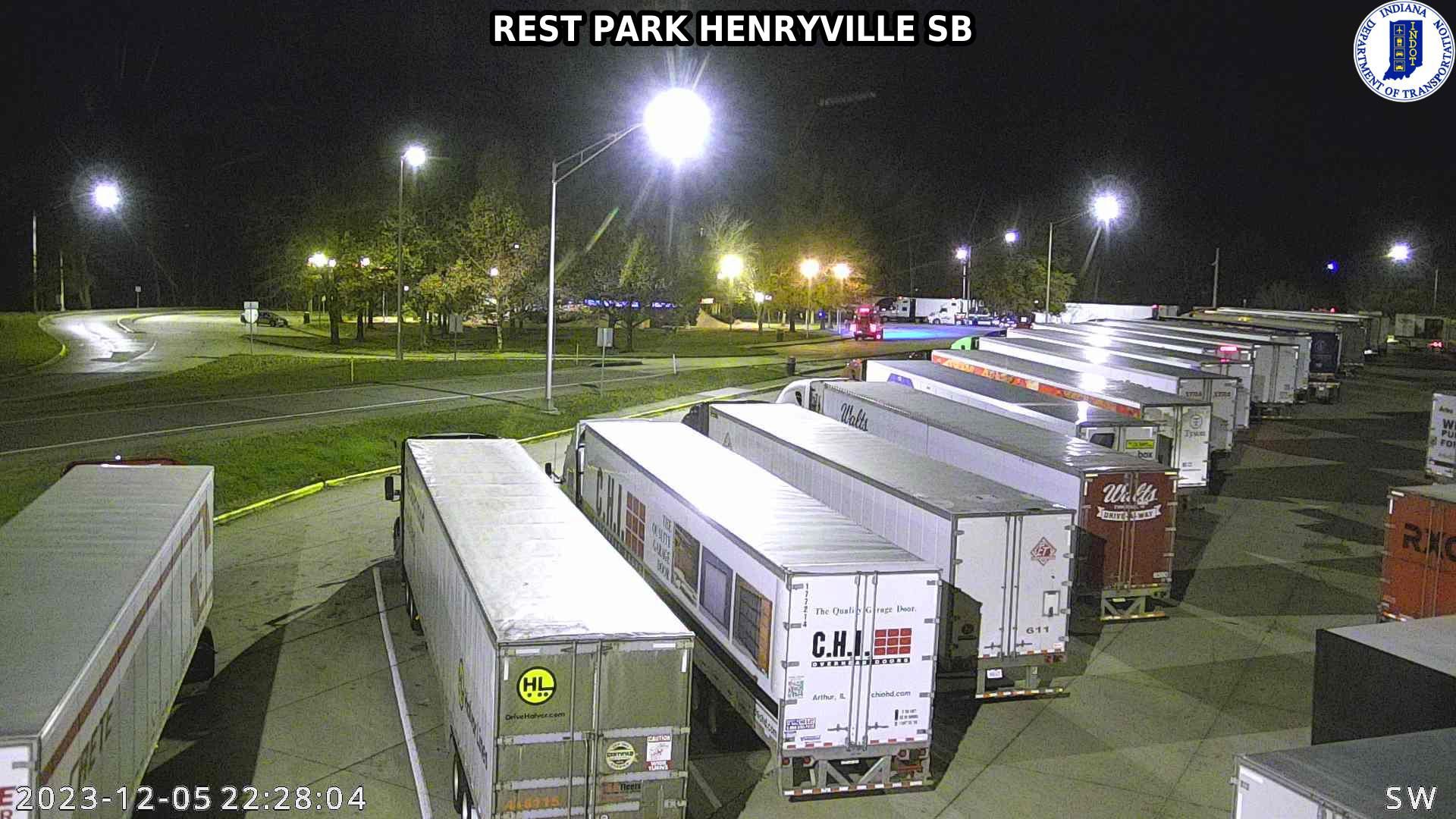 Traffic Cam Underwood: I-65: REST PARK HENRYVILLE SB: REST PARK HENRYVILLE SB