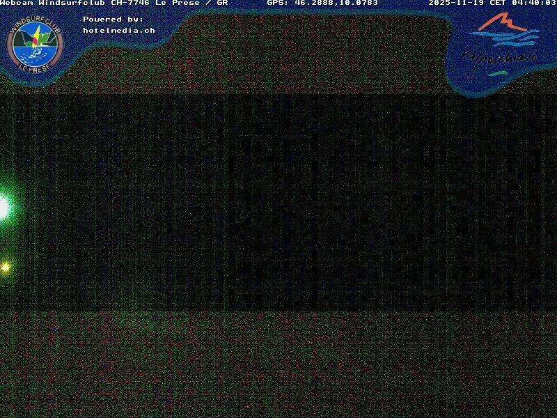 Le Prese: Webcam Lago di POSCHIAVO