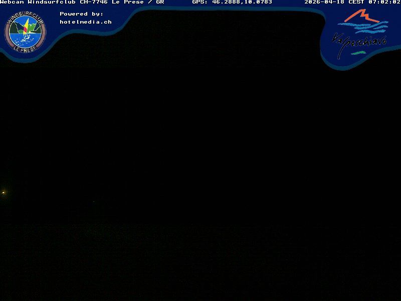 Le Prese: Webcam Lago di POSCHIAVO