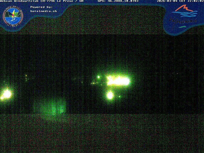 Le Prese: Webcam Lago di POSCHIAVO