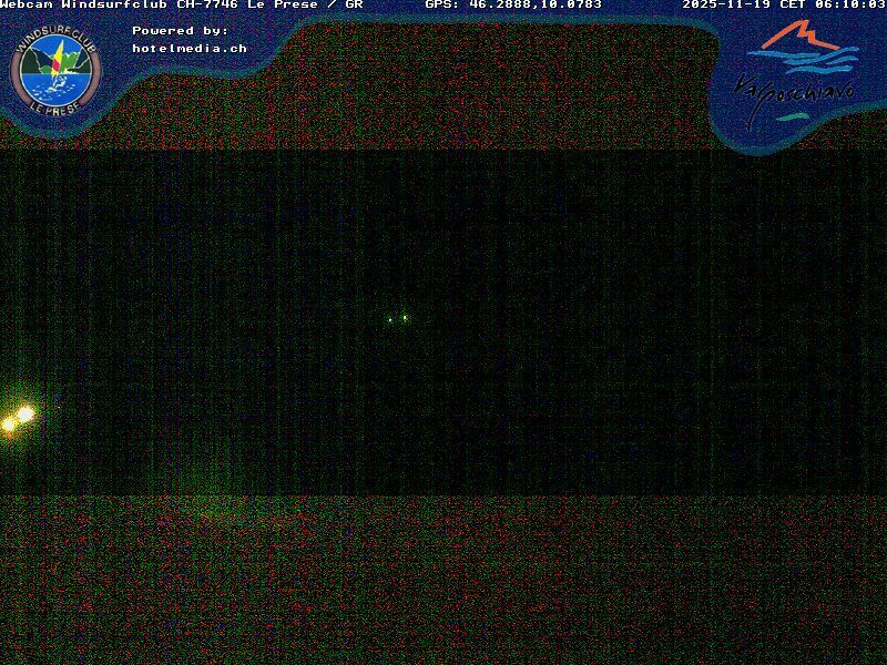 Le Prese: Webcam Lago di POSCHIAVO