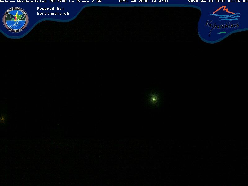 Le Prese: Webcam Lago di POSCHIAVO