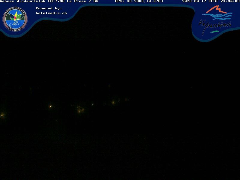 Le Prese: Webcam Lago di POSCHIAVO