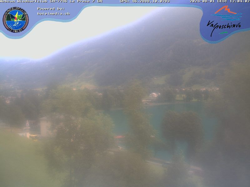 Le Prese: Webcam Lago di POSCHIAVO