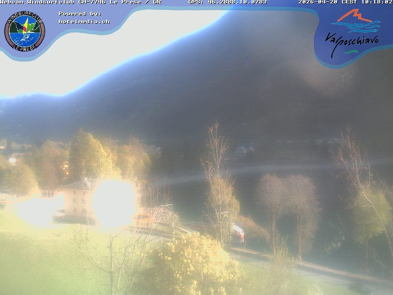 Le Prese: Webcam Lago di POSCHIAVO