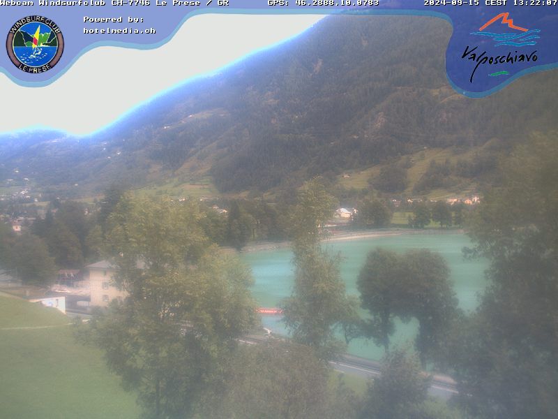 Le Prese: Webcam Lago di POSCHIAVO