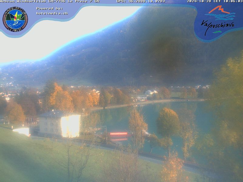 Le Prese: Webcam Lago di POSCHIAVO