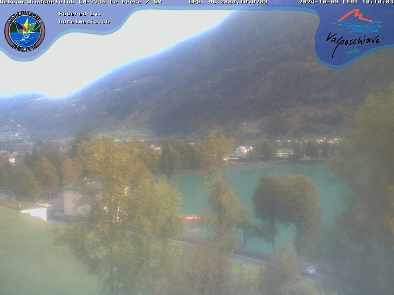 Le Prese: Webcam Lago di POSCHIAVO