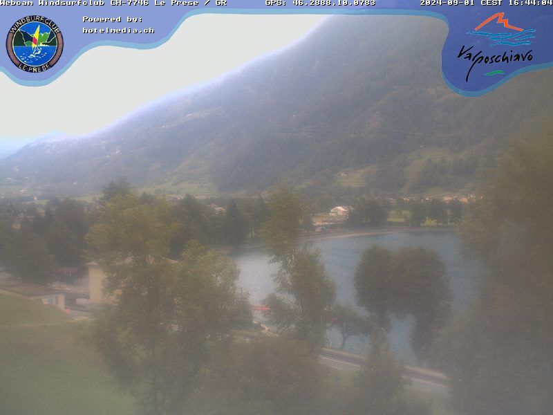 Le Prese: Webcam Lago di POSCHIAVO