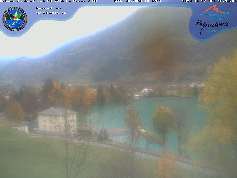 Le Prese: Webcam Lago di POSCHIAVO