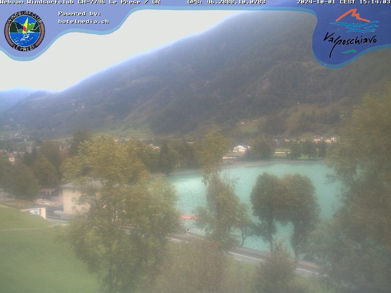 Le Prese: Webcam Lago di POSCHIAVO