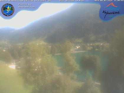 Le Prese: Webcam Lago di POSCHIAVO