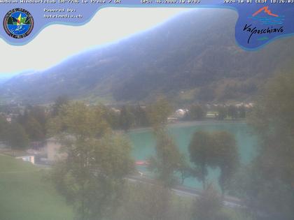 Le Prese: Webcam Lago di POSCHIAVO