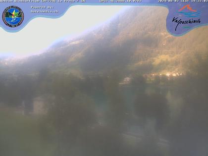 Le Prese: Webcam Lago di POSCHIAVO