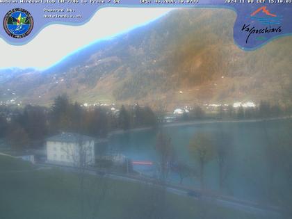 Le Prese: Webcam Lago di POSCHIAVO