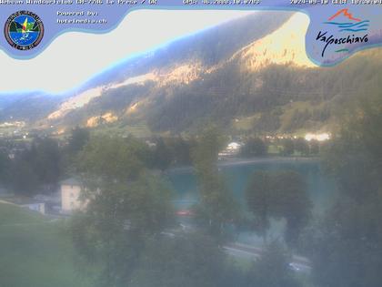 Le Prese: Webcam Lago di POSCHIAVO