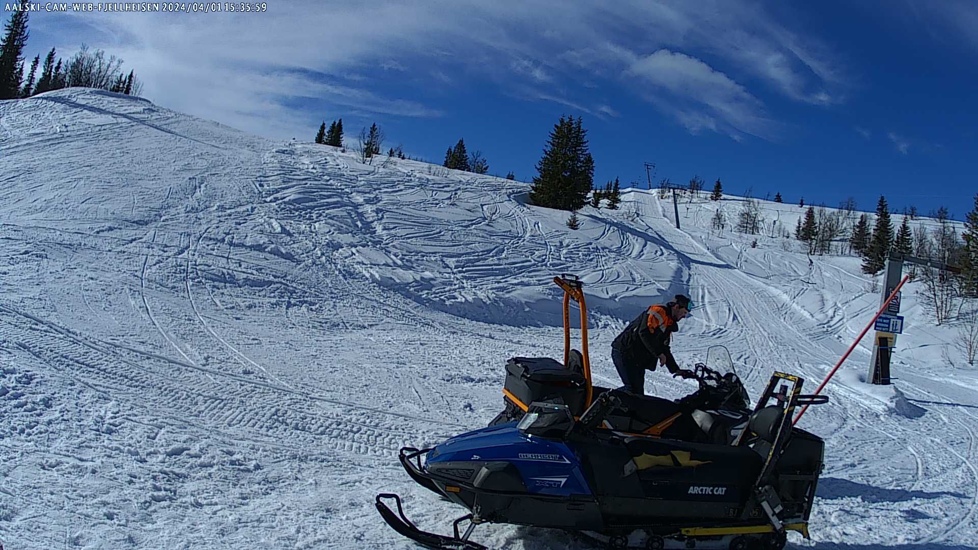 Traffic Cam Ål: Ål Skisenter - toppstasjon 2
