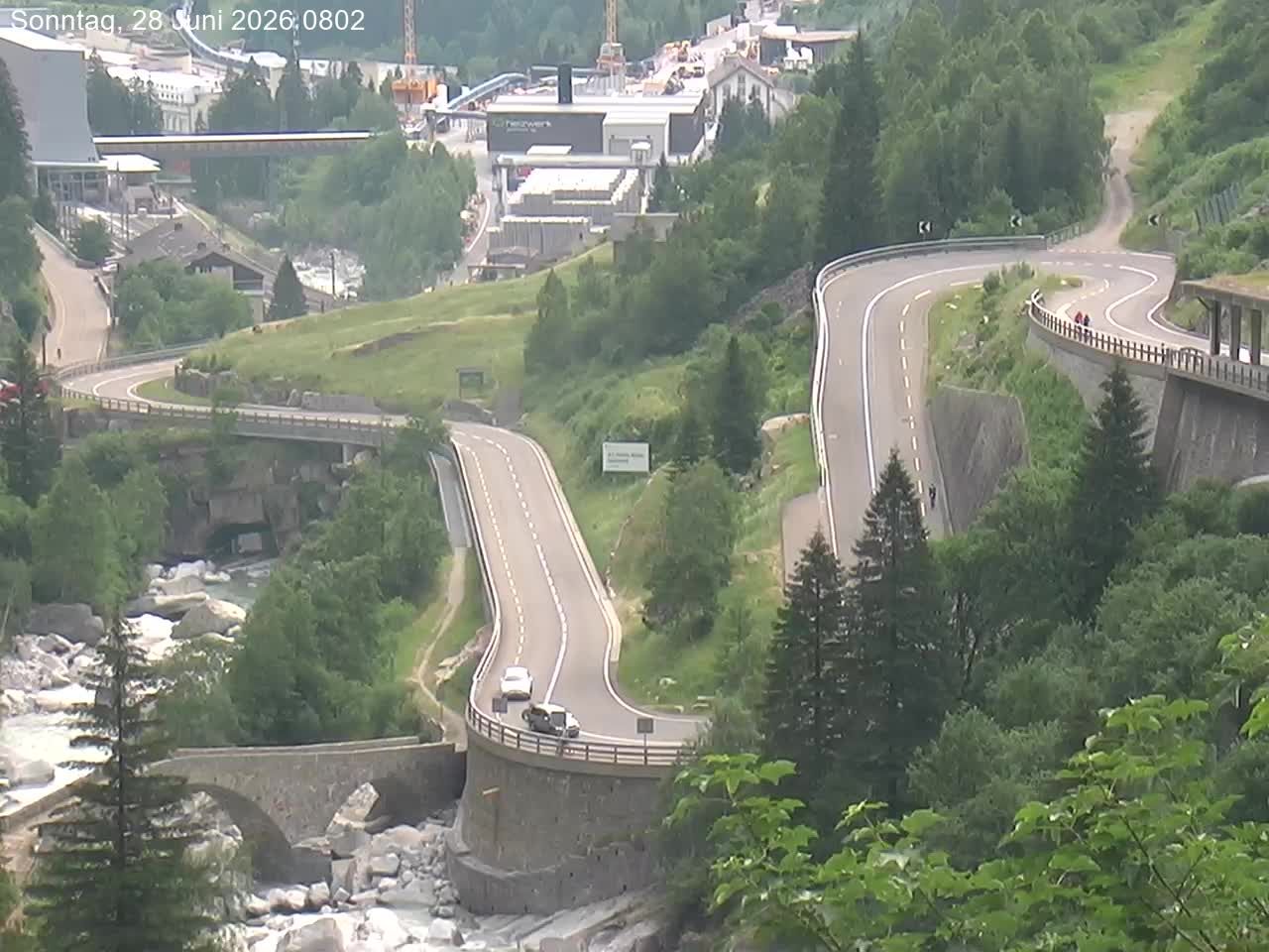 Göschenen › Nordosten: Schöllenenmätteli-Brücke - Gotthard Railway-Tunnel Entrance Göschenen