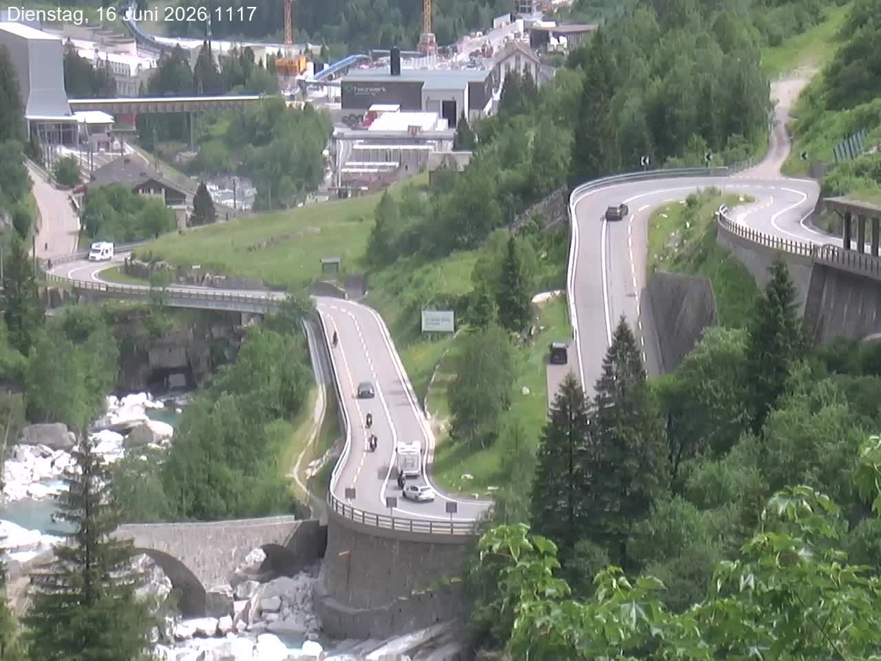 Göschenen › Nordosten: Schöllenenmätteli-Brücke - Gotthard Railway-Tunnel Entrance Göschenen