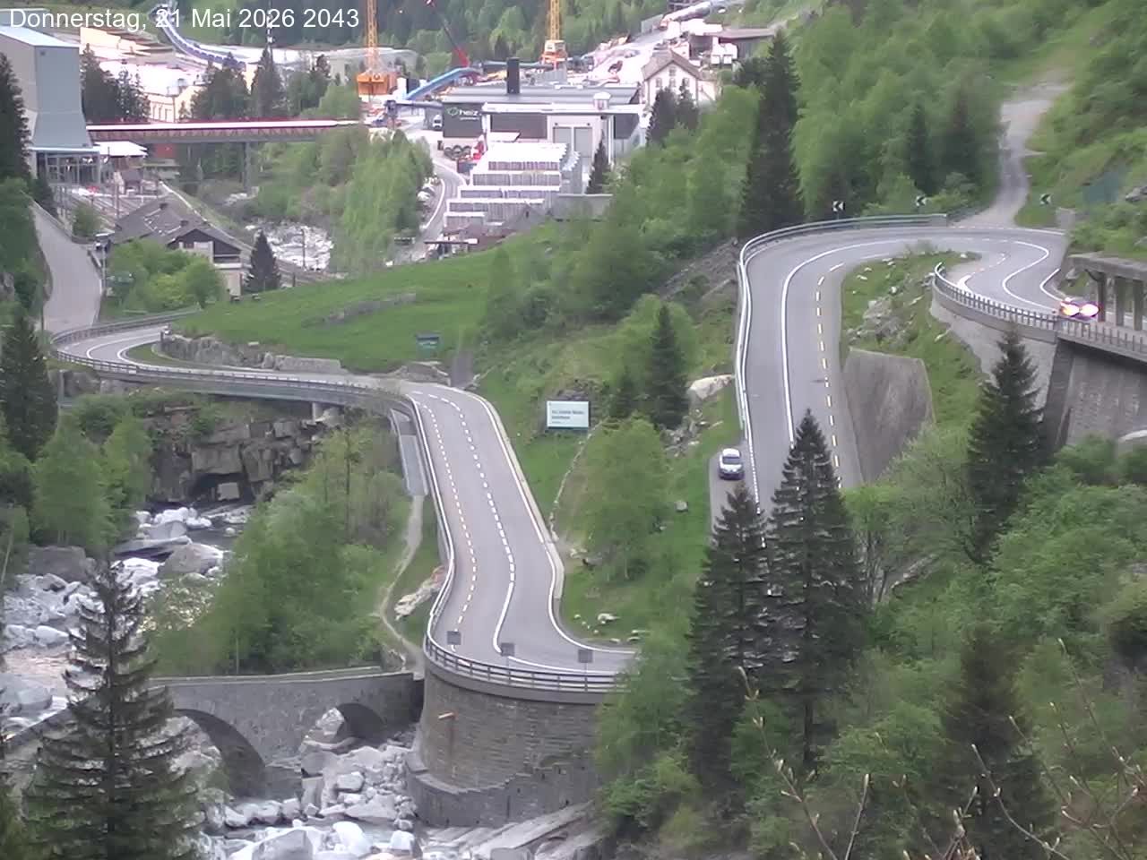 Göschenen › Nordosten: Schöllenenmätteli-Brücke - Gotthard Railway-Tunnel Entrance Göschenen