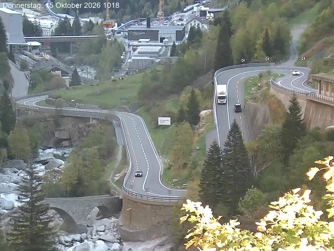 Göschenen › Nordosten: Schöllenenmätteli-Brücke - Gotthard Railway-Tunnel Entrance Göschenen