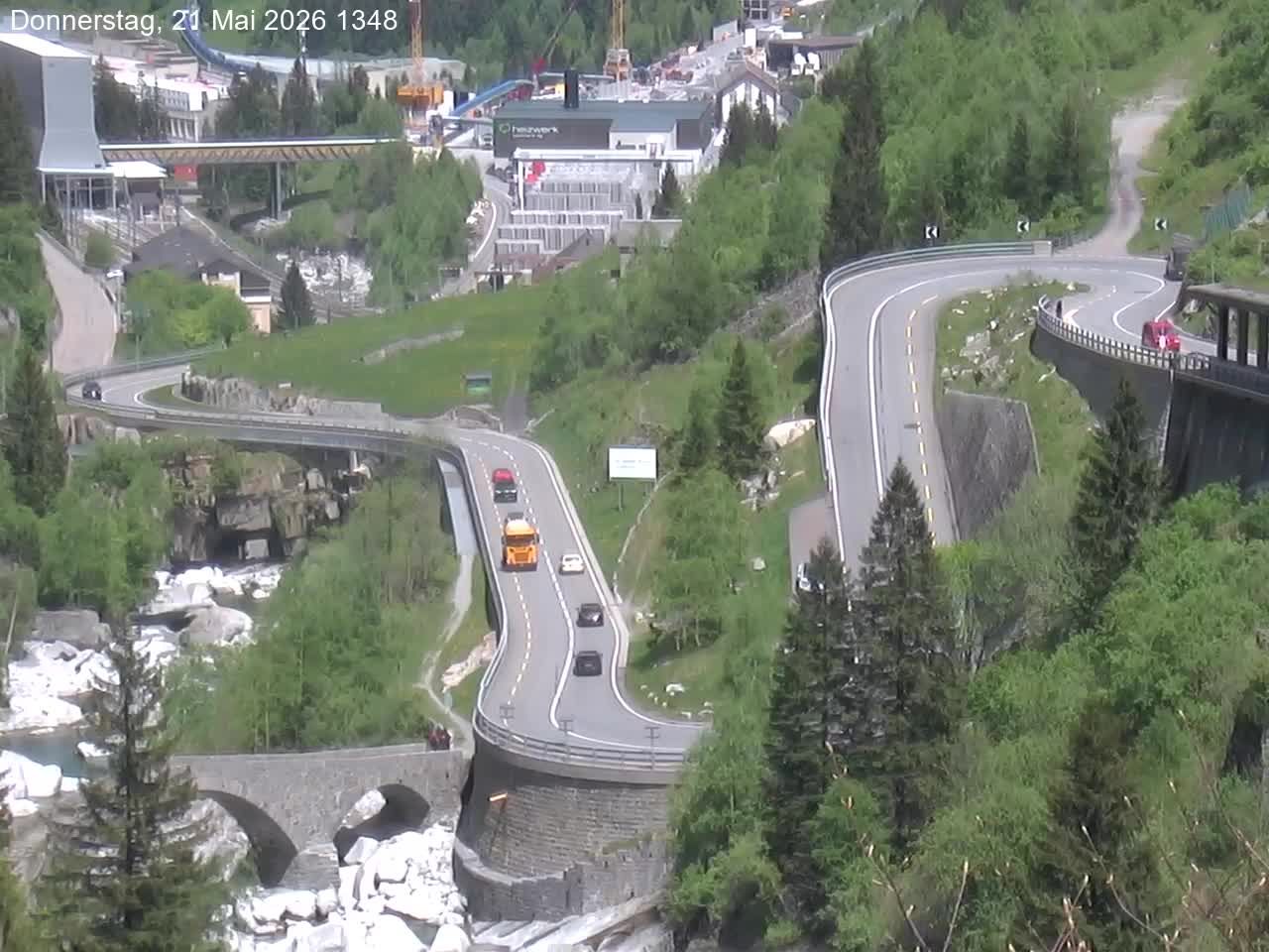 Göschenen › Nordosten: Schöllenenmätteli-Brücke - Gotthard Railway-Tunnel Entrance Göschenen
