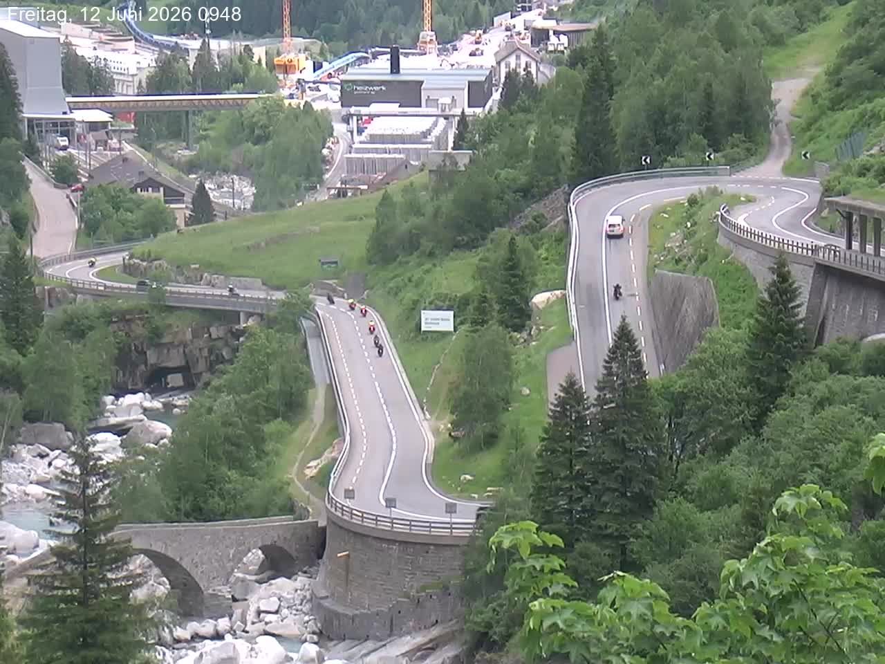 Göschenen › Nordosten: Schöllenenmätteli-Brücke - Gotthard Railway-Tunnel Entrance Göschenen