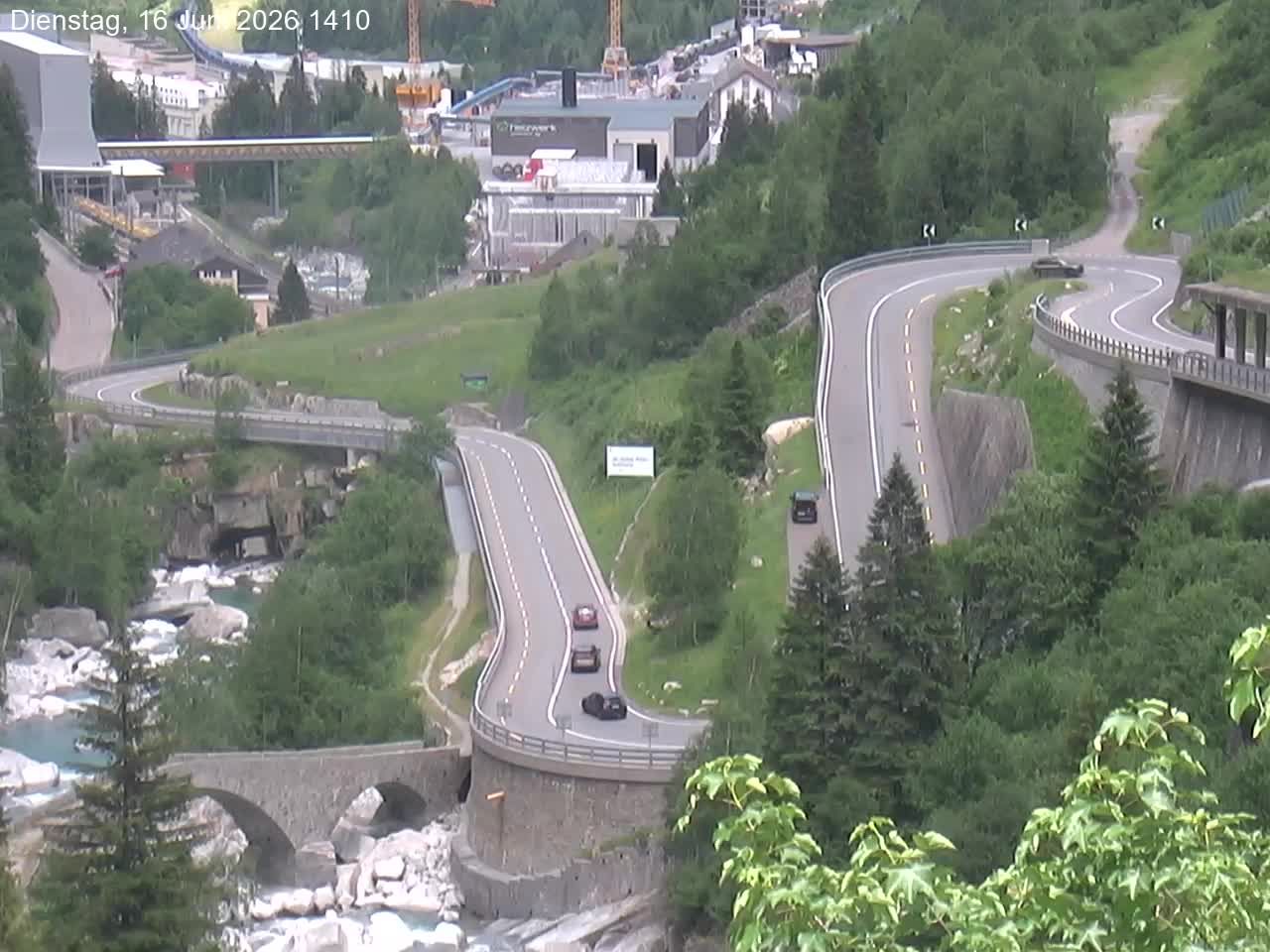 Göschenen › Nordosten: Schöllenenmätteli-Brücke - Gotthard Railway-Tunnel Entrance Göschenen