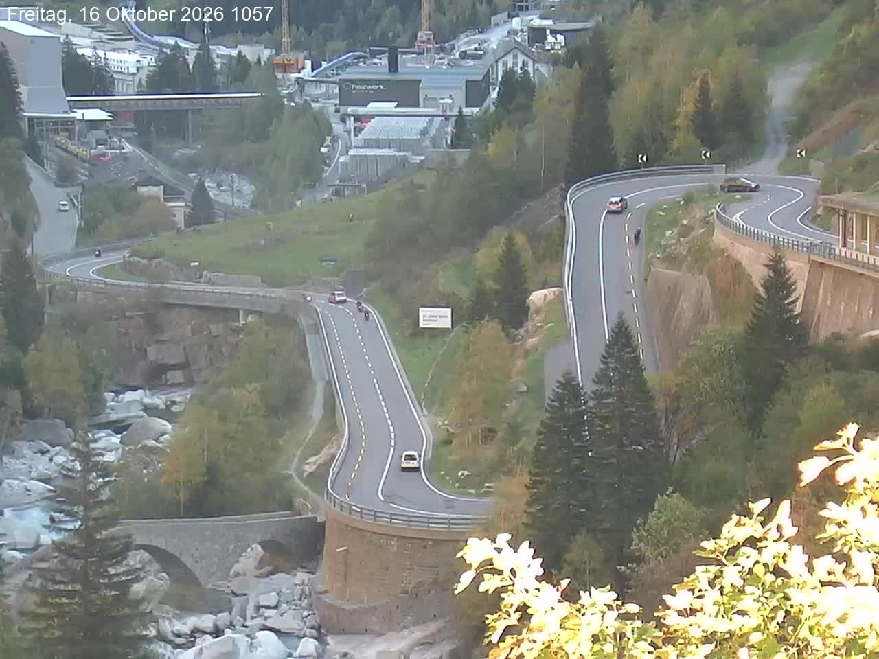Göschenen › Nordosten: Schöllenenmätteli-Brücke - Gotthard Railway-Tunnel Entrance Göschenen