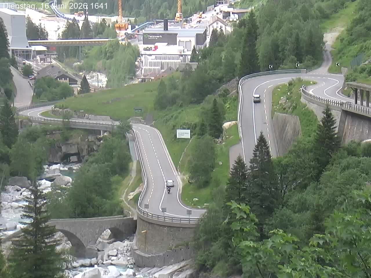 Göschenen › Nordosten: Schöllenenmätteli-Brücke - Gotthard Railway-Tunnel Entrance Göschenen