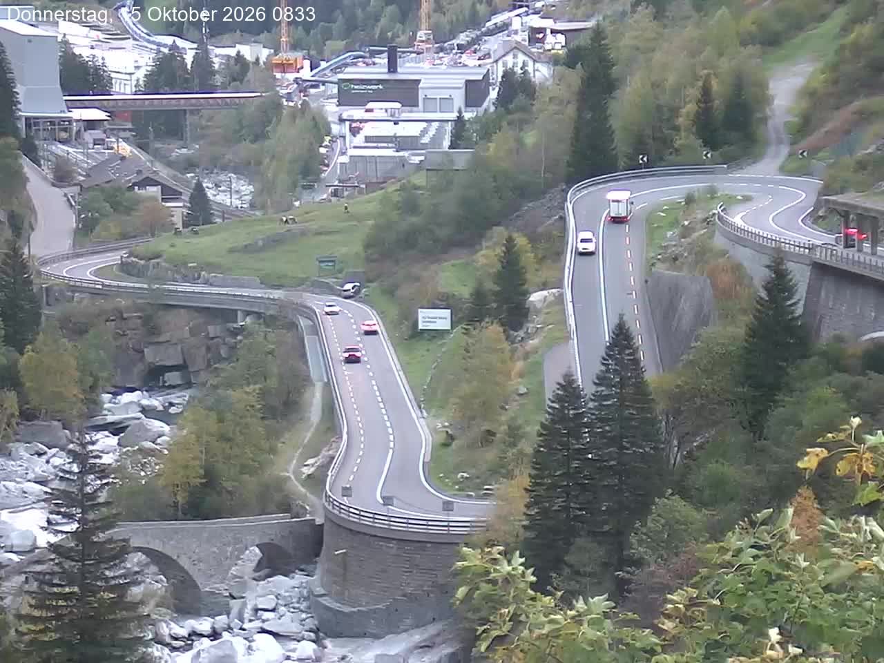 Göschenen › Nordosten: Schöllenenmätteli-Brücke - Gotthard Railway-Tunnel Entrance Göschenen