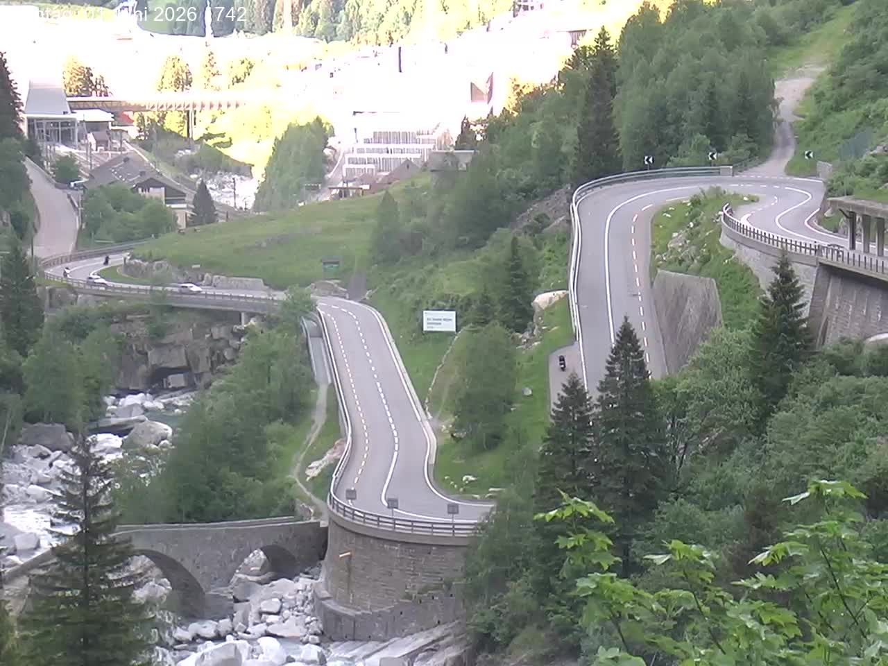 Göschenen › Nordosten: Schöllenenmätteli-Brücke - Gotthard Railway-Tunnel Entrance Göschenen