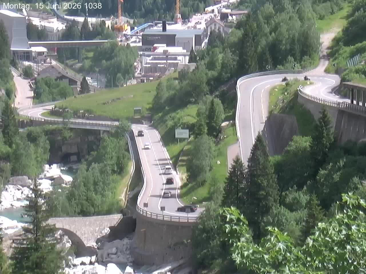 Göschenen › Nordosten: Schöllenenmätteli-Brücke - Gotthard Railway-Tunnel Entrance Göschenen