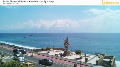 immagine della webcam nei dintorni di Scaletta Zanclea: webcam Santa Teresa di Riva
