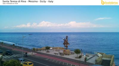 immagine della webcam nei dintorni di Catania: webcam Santa Teresa di Riva