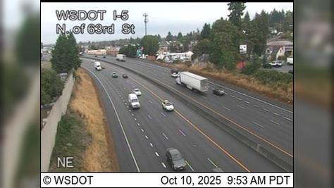 Traffic Cam Battle Ground: I-5 at MP 3.7: N of 63rd St