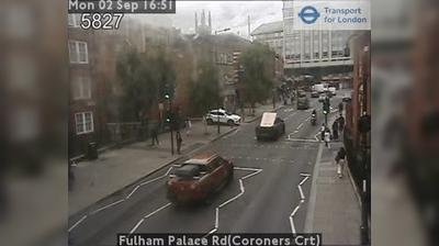 Fulham Palace Rd Traffic & Landscape