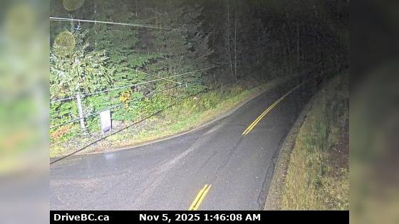 Traffic Cam Juan de Fuca Electoral Area › East: Hwy 14 near Cormorant Way/Trailhead Dr, looking east