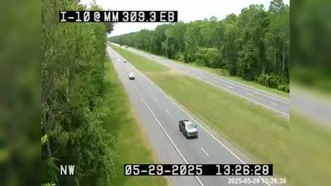 Traffic Cam Lake CIty: I-10 @ MM 309.3