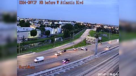 Traffic Cam Pompano Beach: I-95 NB before W Atlantic Blvd