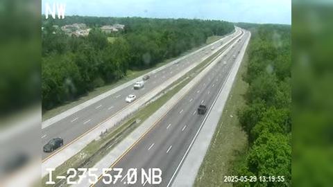 Traffic Cam Lutz: I-275 N at 57.0 NB